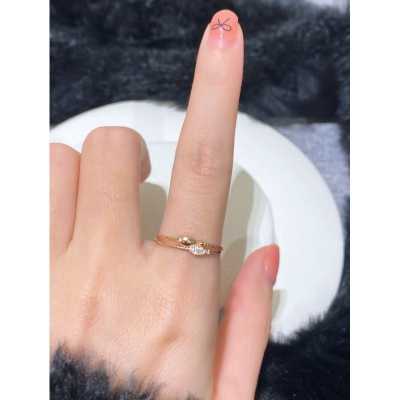 [ancafe.shop] Nhẫn, cá, đính đá, xinh xắn, hai cá