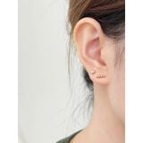 [ancafe.shop]1 chiếc hoa tai vàng 14k thanh bi,chuôi tròn