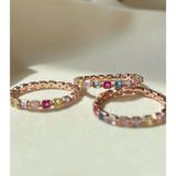 [ancafe.shop]Nhẫn bạc nữ đá màu rực rỡ,xinh xẻo