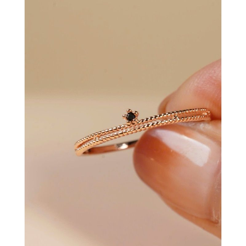 [ancafe.shop]Nhẫn ngôi sao nhỏ bạc nữ thanh lịch