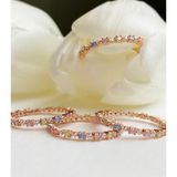 [ancafe.shop]Nhẫn đá màu hình tròn nữ đáng yêu,thanh lịch