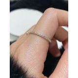 [ancafe.shop]Nhẫn ngón trỏ đá nhiều màu, ngón giữa tim nhỏ với một viên đá lấp lánh