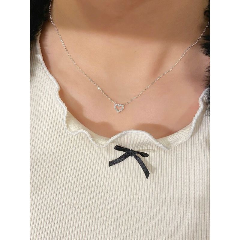 [ancafe.shop]Dây chuyền tim đính đá