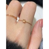 [ancafe.shop]Nhẫn đá cam, tim rỗng đính đá thanh lịch