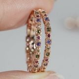 [ancafe.shop]Nhẫn đá màu thanh lịch,tinh tế