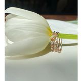 [ancafe.shop]Nhẫn đá hoa thanh lịch, Hàn Quốc