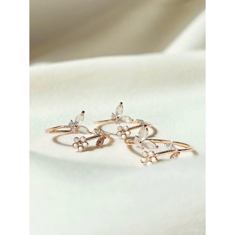 [ancafe.shop]Nhẫn nữ hoa bướm freesize thanh lịch