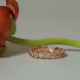 [ancafe.shop]Nhẫn bạc nữ,hoa kín,tinh tế,ngón út