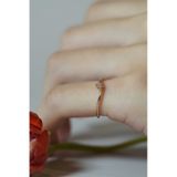 [ancafe.shop]Nhẫn bạc nữ,sóng,đính đá cz,ngón út