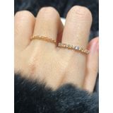 [ancafe.shop]Nhẫn ngón trỏ đá màu, thanh lịch, hàn quốc