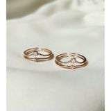 [ancafe.shop]Nhẫn bạc nữ 2line hoa,đá màu freesize