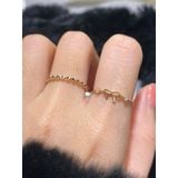 [ancafe.shop] Nhẫn, nơ, đính đá, xinh xắn, nữ tính, thanh lịch