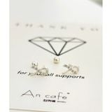 [ancafe.shop]Đôi bông tai nữ bạc chữ X