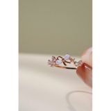 [ancafeshop]Nhẫn nữ mix hoa,nơ đá màu đáng yêu