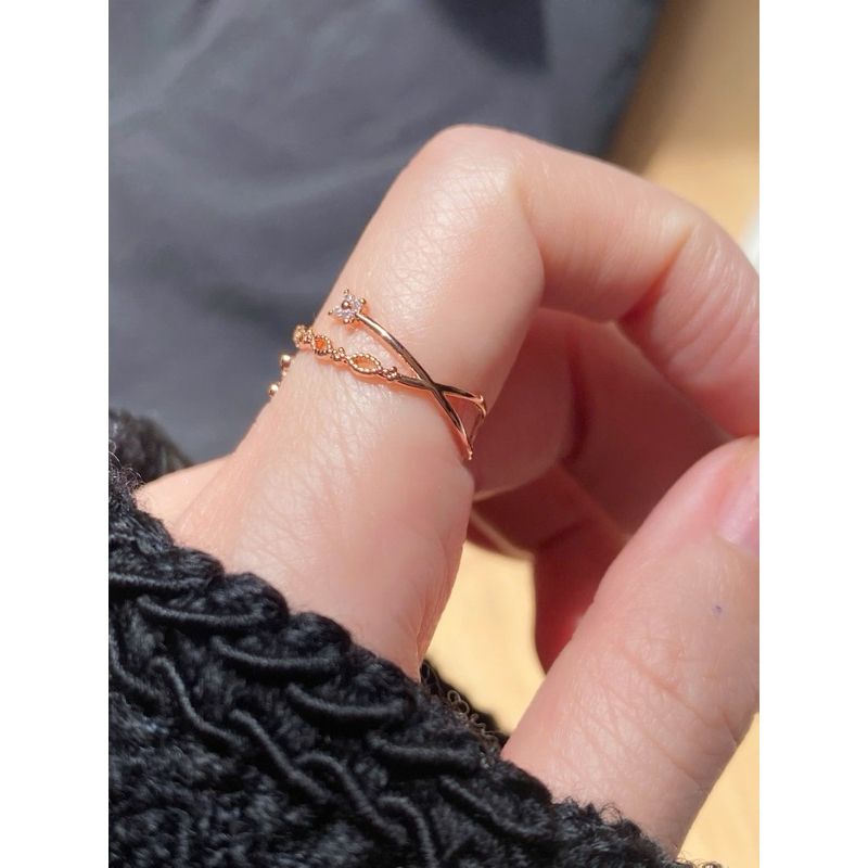 [ancafe.shop]Nhẫn bạc nữ freesize mix bướm và hoa đáng yêu