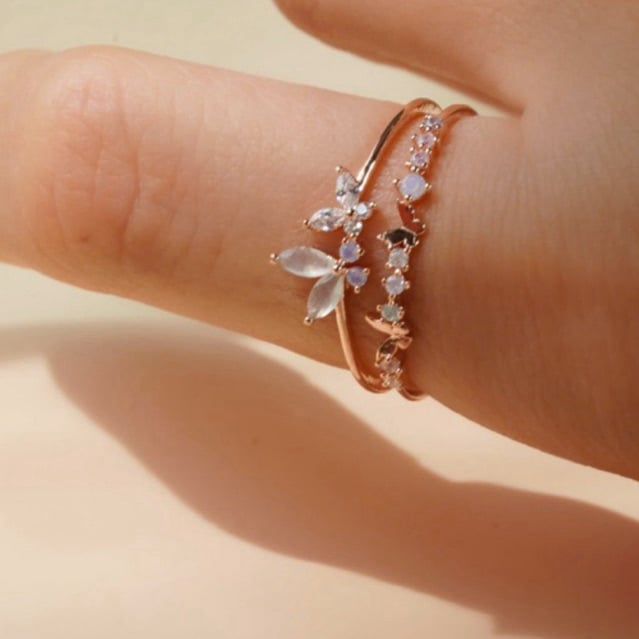 [ancafe.shop]Nhẫn bướm nữ hai line,freesize