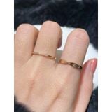 [ancafe.shop]Nhẫn ngón trỏ trơn xoắn, ngón giữa đá lấp lánh