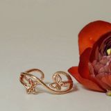 [ancafe.shop]Nhẫn bạc nữ,bướm lượn sóng,freesize ngón út