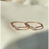 [ancafe.shop]Nhẫn thời trang bướm bạc mạ nữ đáng yêu,mảnh mai