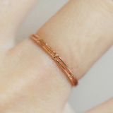 [ancafe.shop]Nhẫn hoạ tiết kẻ ngang, thanh lịch, hàn quốc