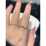 [ancafe.shop]Nhẫn, trơn, ngón giữa, xinh xắn, thanh lịch