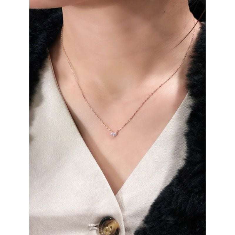 [ancafe.shop]Dây chuyền trái tim đính đá cz xinh xẻo,lung linh