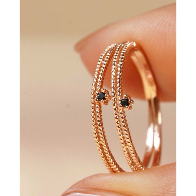 [ancafe.shop]Nhẫn ngôi sao nhỏ bạc nữ thanh lịch