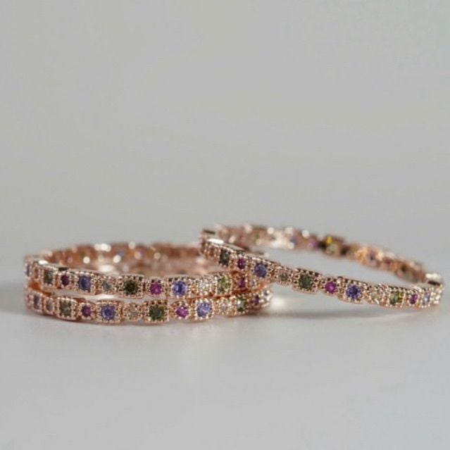 [ancafe.shop]Nhẫn đá màu thanh lịch,tinh tế