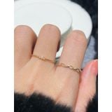 [ancafe.shop]Nhẫn xoắn thanh lịch, xoắn đá, hàn quốc