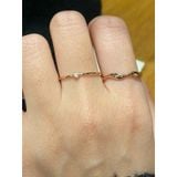 [ancafe.shop]Nhẫn sóng trơn, thanh lịch, hàn quốc