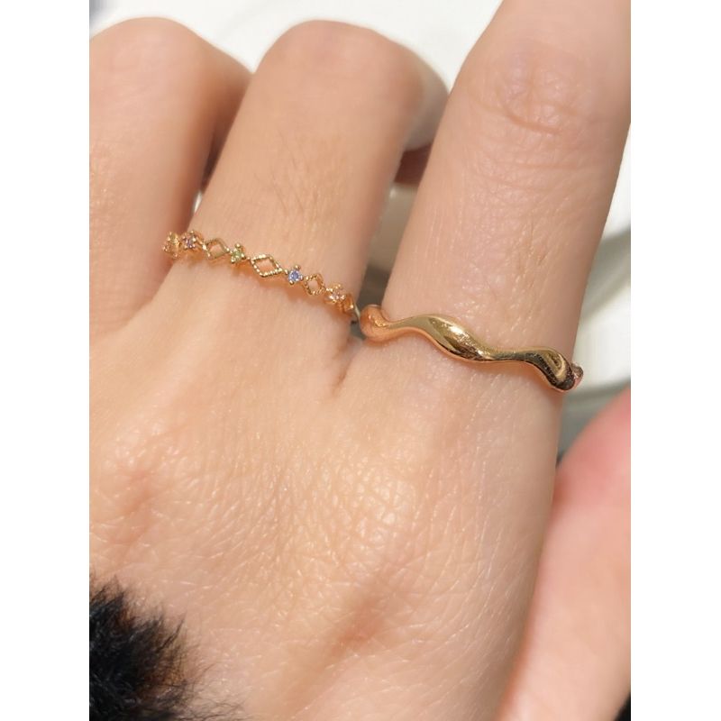 [ancafe.shop] Nhẫn, trơn,thanh lịch, xinh xắn, sóng