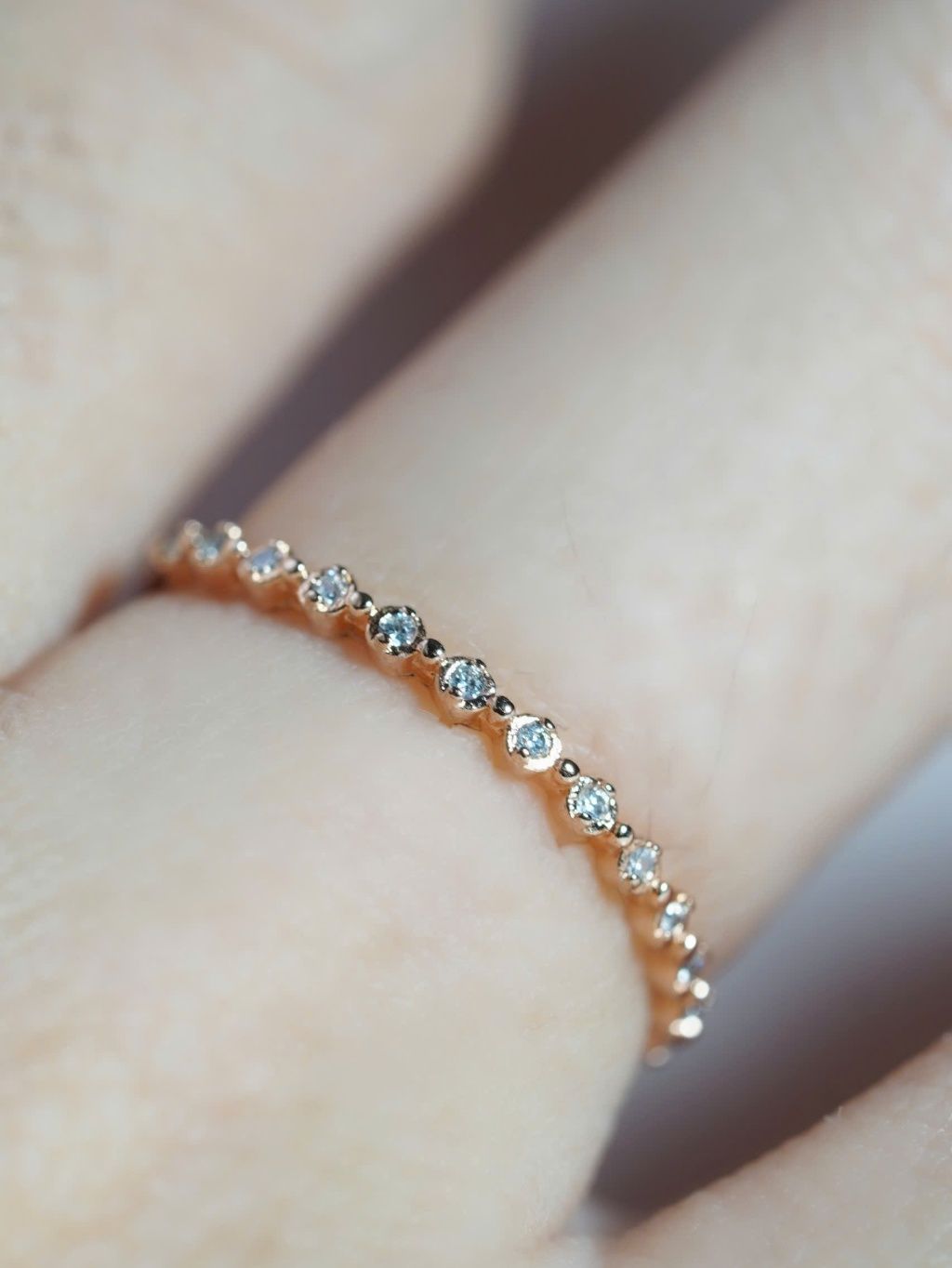 [ancafe.shop]Nhẫn bạc nữ đính đá trắng tròn,mảnh mai,thanh lịch