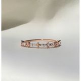 [ancafe.shop]Nhẫn bạc nữ đá màu nửa vòng nhẫn