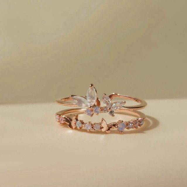 [ancafe.shop]Nhẫn bướm nữ hai line,freesize