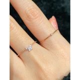 [ancafe.shop]Nhẫn thời trang bướm bạc mạ nữ đáng yêu,mảnh mai