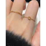 [ancafe.shop]Nhẫn đá cam, tim rỗng đính đá thanh lịch