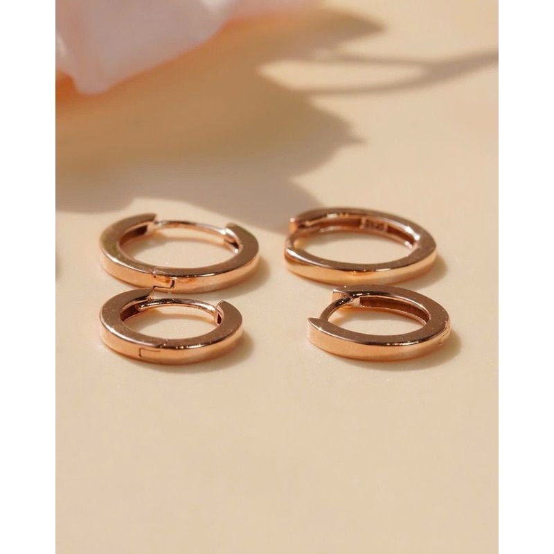 [ancafe.shop]Đôi vành trơn,hoops bạc nữ hàn quốc