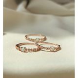 [ancafe.shop]Nhẫn bạc nữ hoa đính đá màu sang chảnh,tinh tế