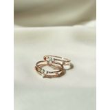 [ancafe.shop]Nhẫn bạc nữ hai line hoa 3 cánh đáng yêu