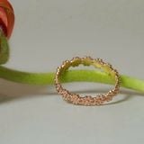 [ancafe.shop]Nhẫn bạc nữ,hoa kín,tinh tế,ngón út