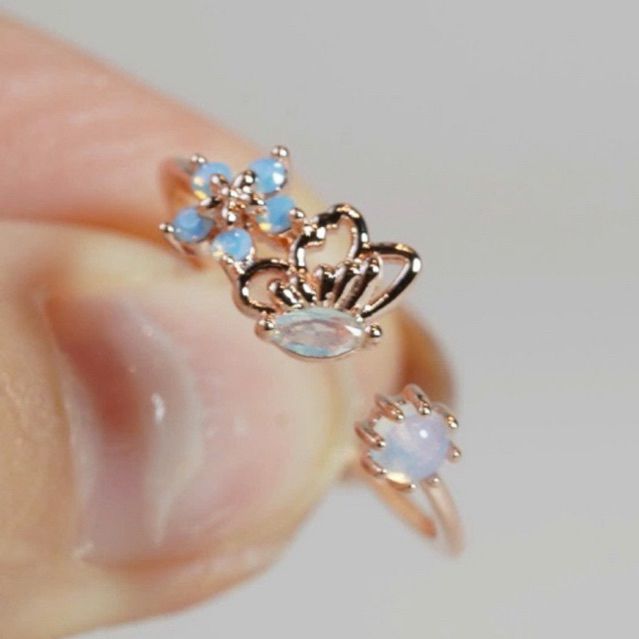 [ancafe.shop]Nhẫn nữ hở freesize bướm hoa