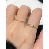 [ancafe.shop]Nhẫn ngón trỏ thắt nút đá, lấp lánh