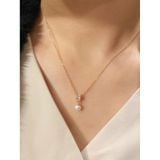 [ancafe.shop]Dây chuyền thanh lịch, ngọc trắng