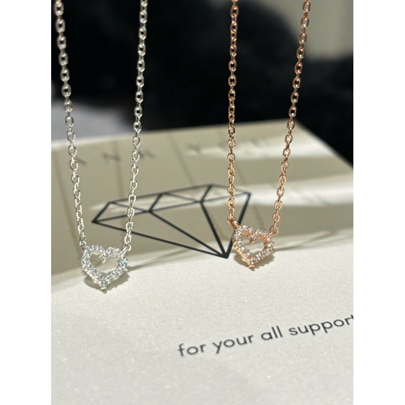 [ancafe.shop]Dây chuyền tim đính đá