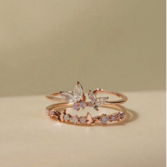 [ancafe.shop]Nhẫn bướm nữ hai line,freesize