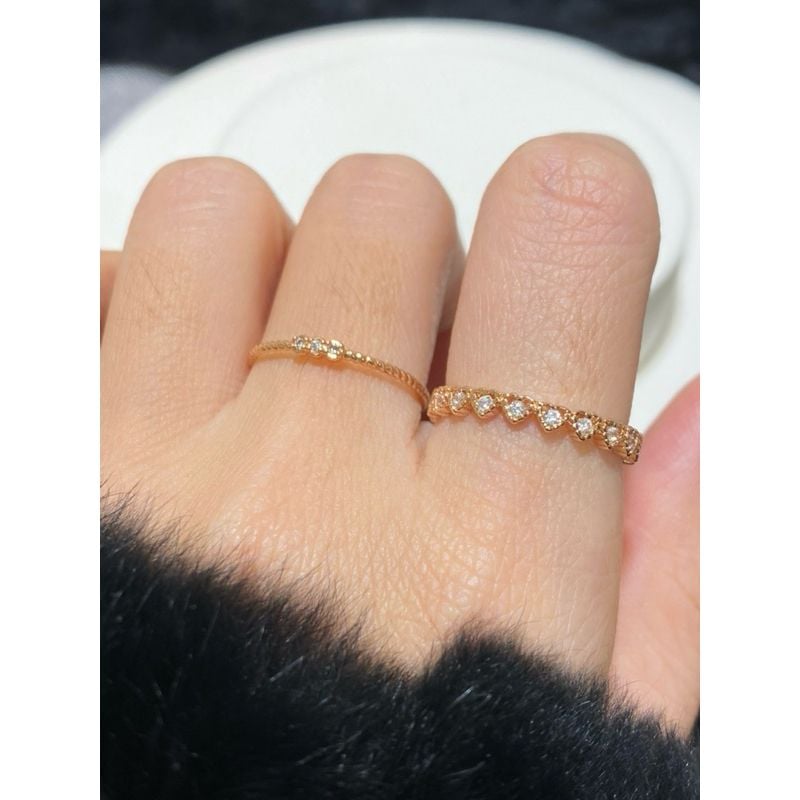 [ancafe.shop]Nhẫn tim đá, thanh lịch, hàn quốc