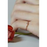 [ancafe.shop]Nhẫn bạc nữ,sóng,đính đá cz,ngón út