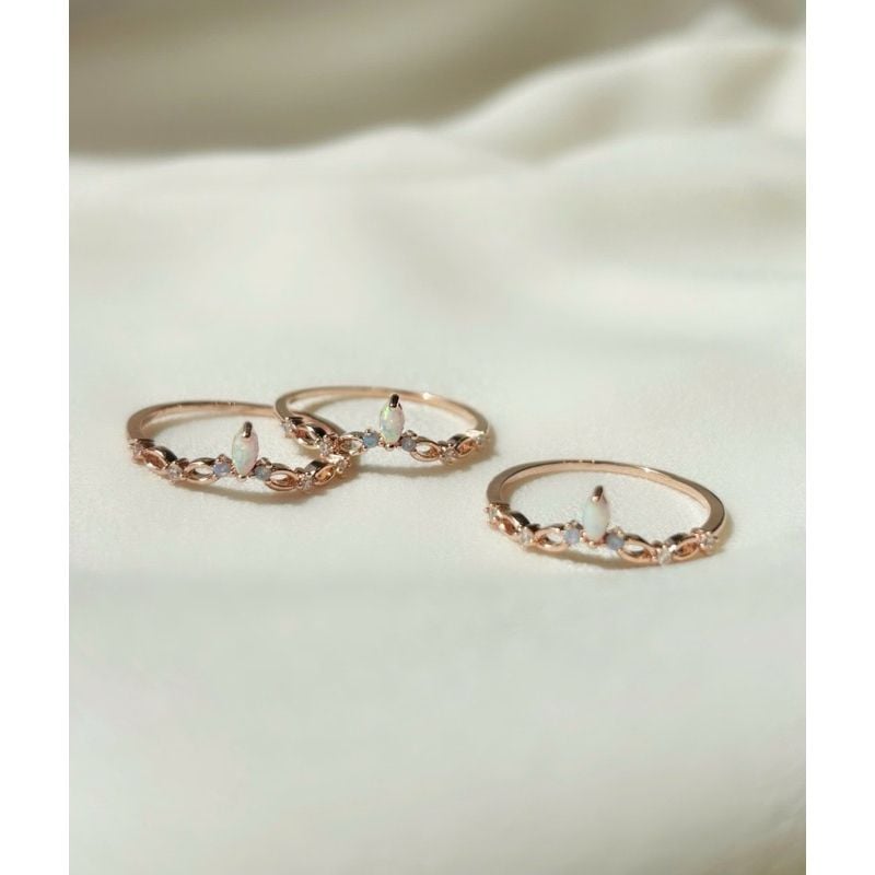 [ancafe.shop]Nhẫn vương miện bạc nữ thanh lịch