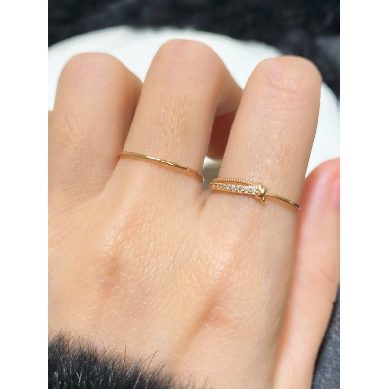 [ancafe.shop] Nhẫn, trỏ,đính đá, xinh xắn, thắt nút, thanh lịch, xinh xắn