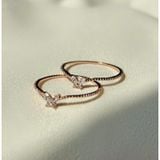 [ancafe.shop]Nhẫn thời trang bướm bạc mạ nữ đáng yêu,mảnh mai